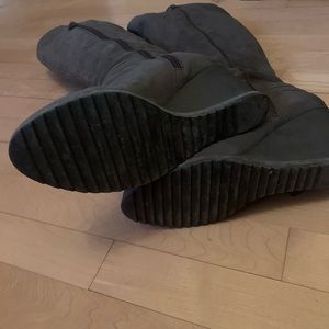 BIALA 'Aurora' Knee-High Wedge Boot in Gray